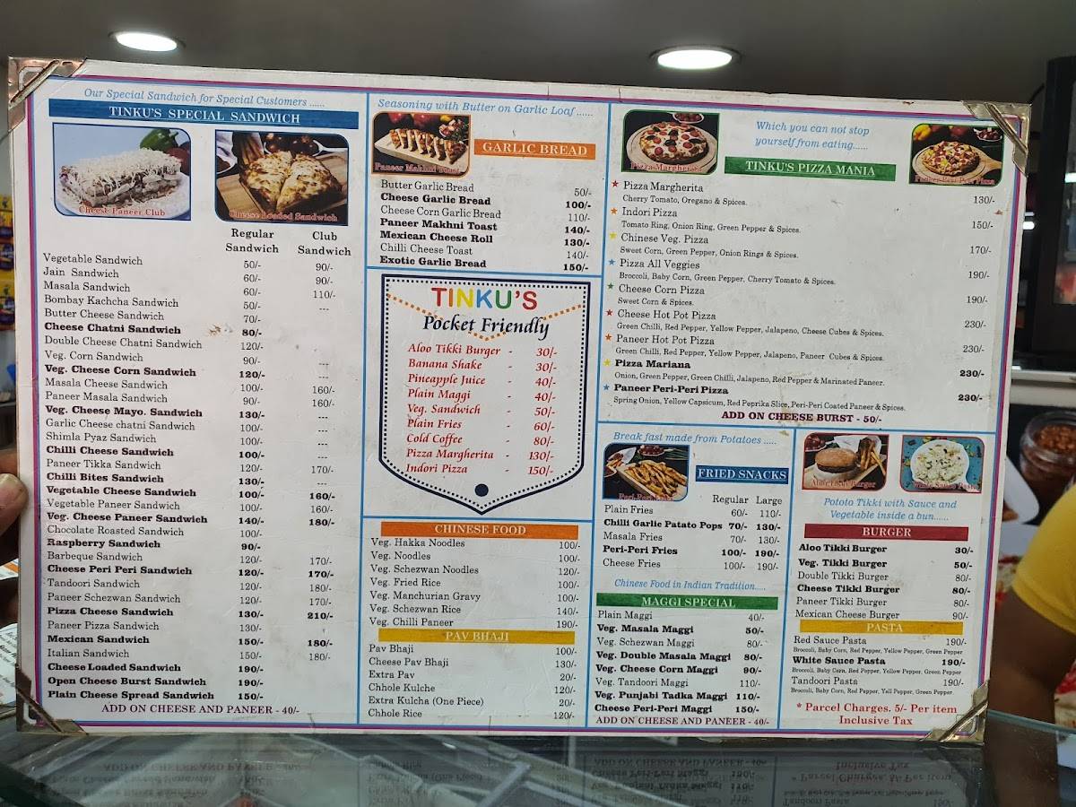 Tinku's menu