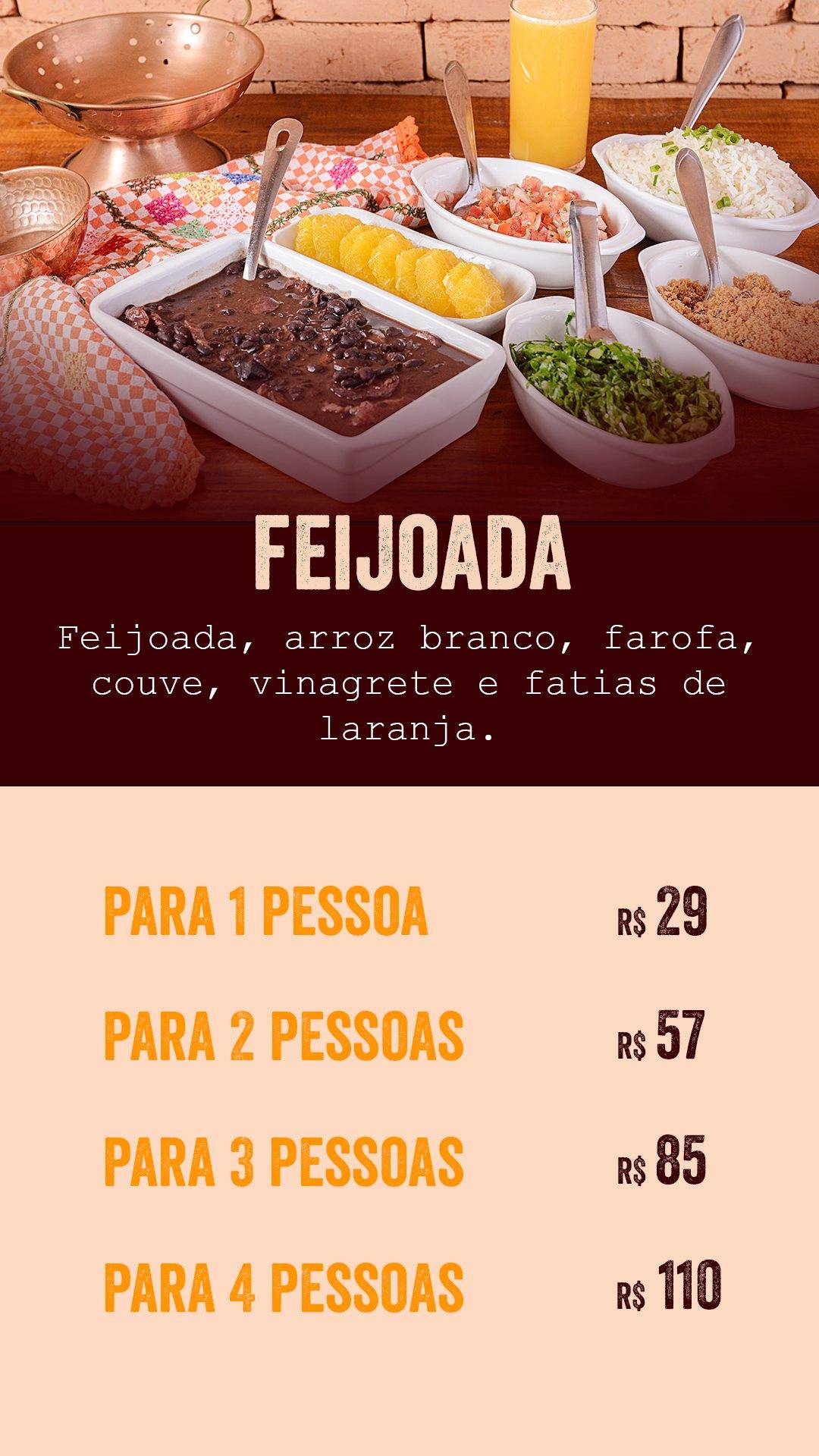 Toca do Caboclo cardápio