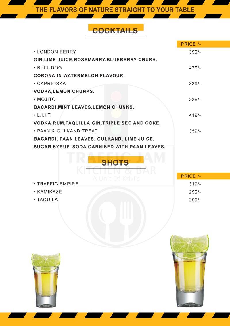Menu at Traffic Jam Kitchen & Bar, Moradabad