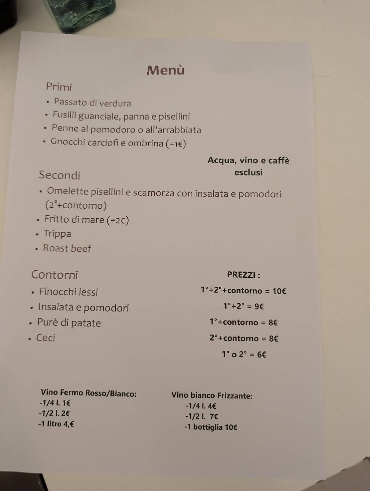 Menu di Da ildo 