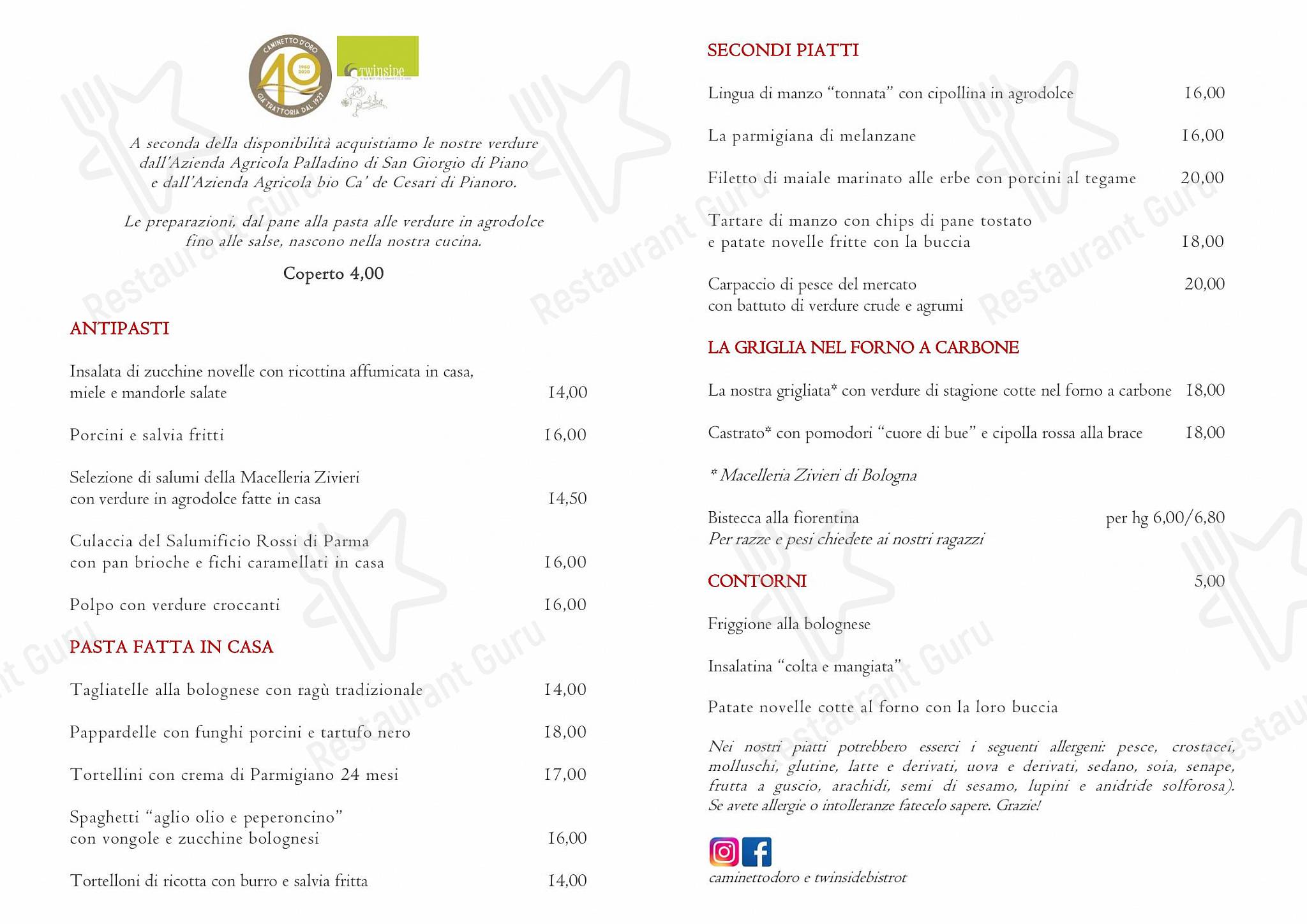 Breakfast Menu per Twinside in Bologna