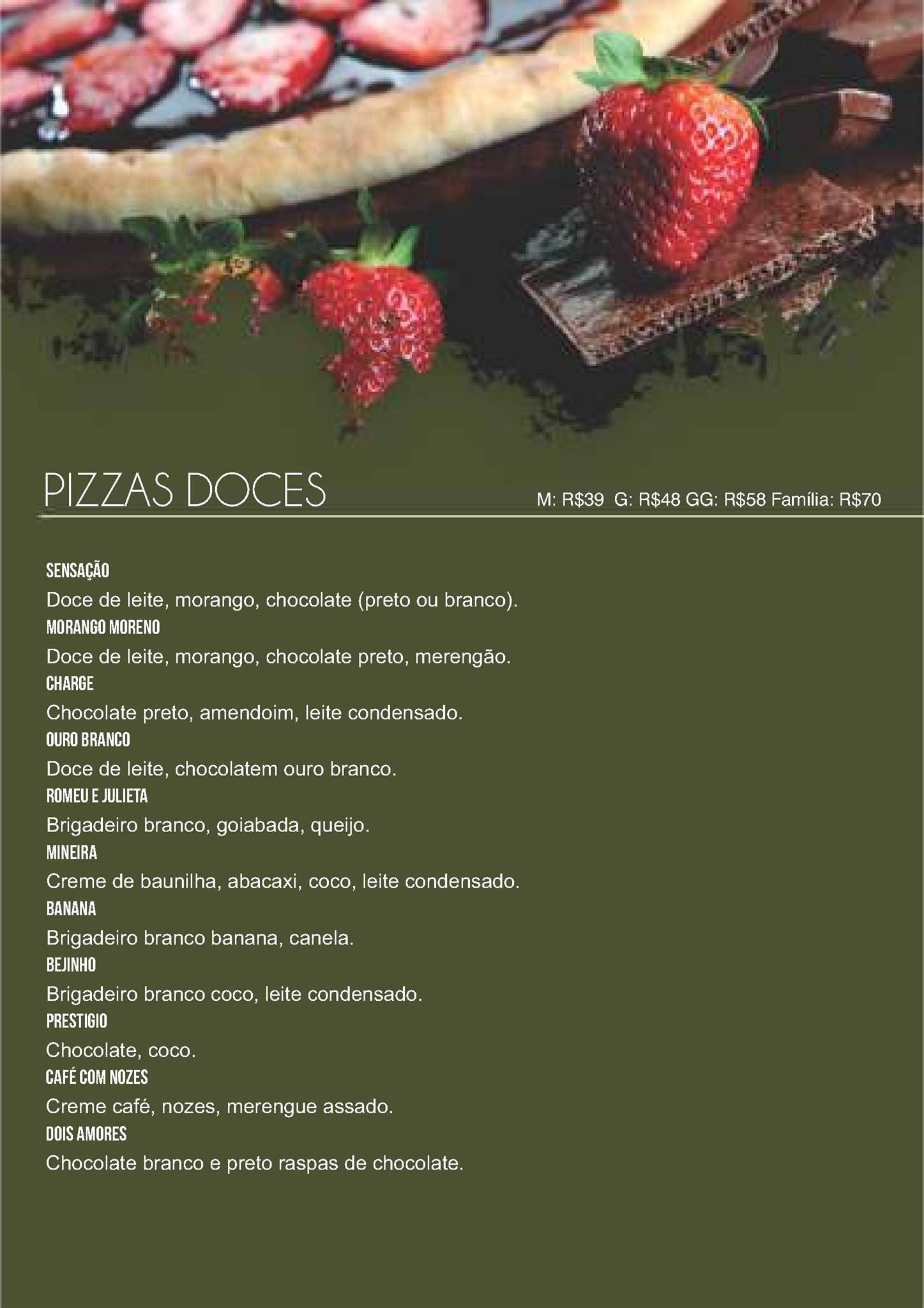Veneza Restaurante e Pizzaria cardápio