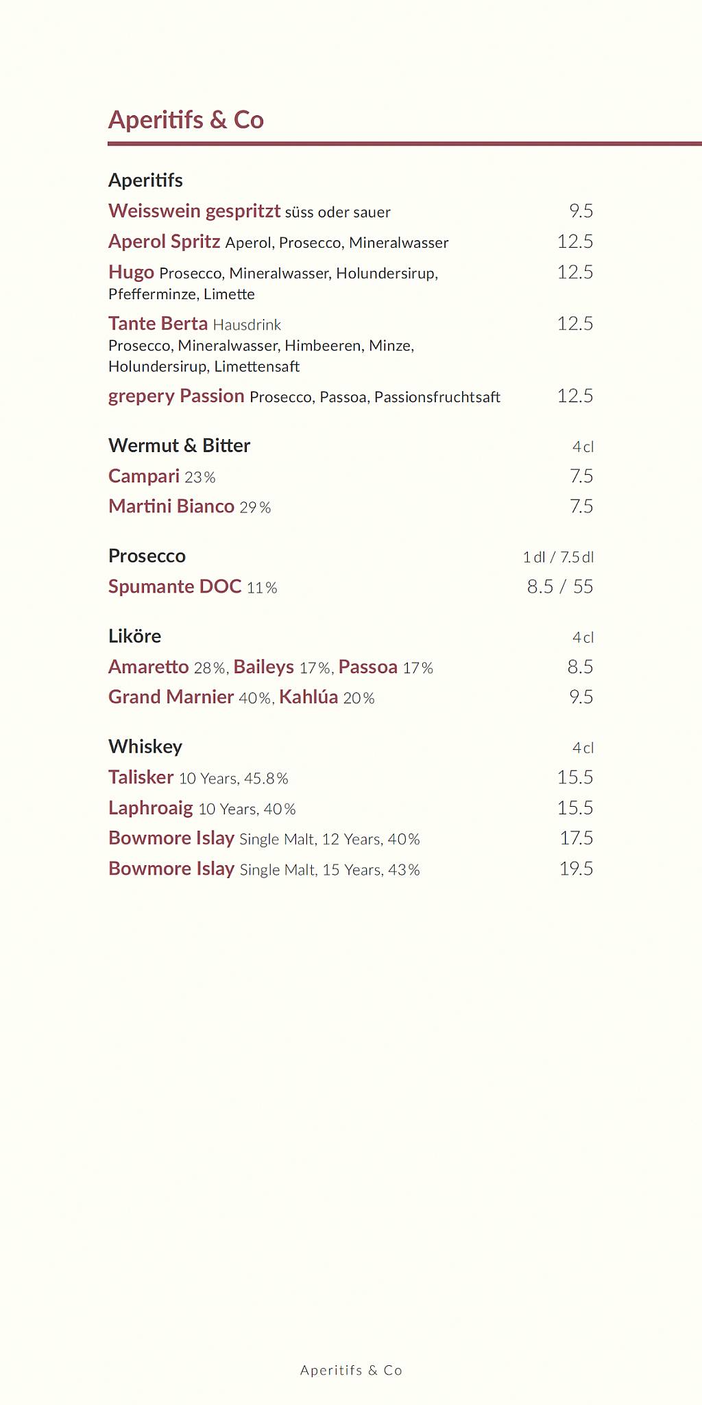 Menu di grepery 