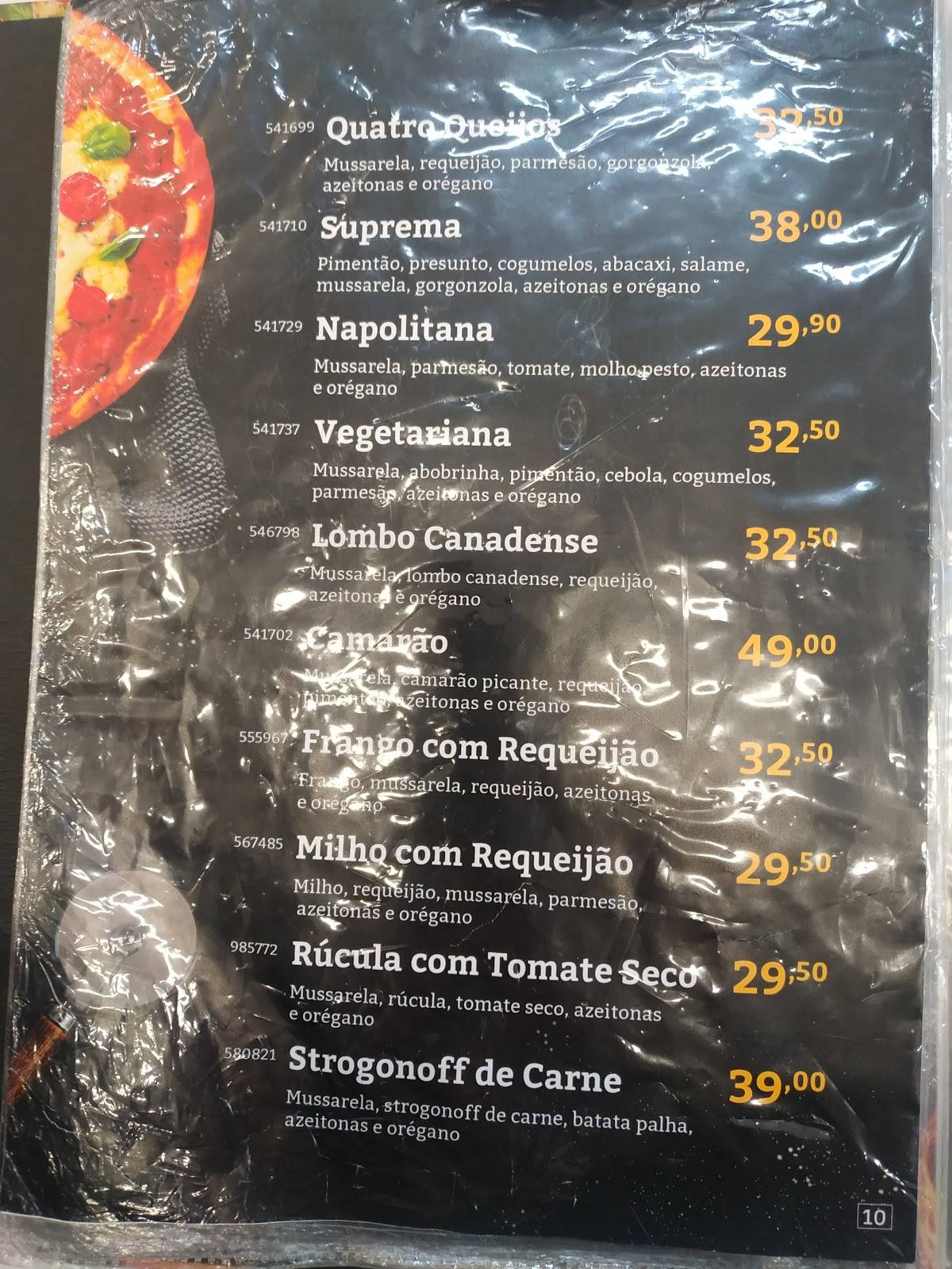 Restaurante Bella Massa cardápio