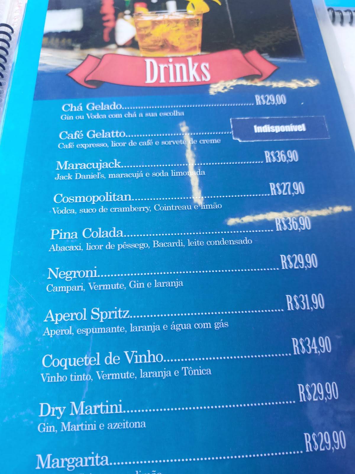 Restaurante Deca cardápio