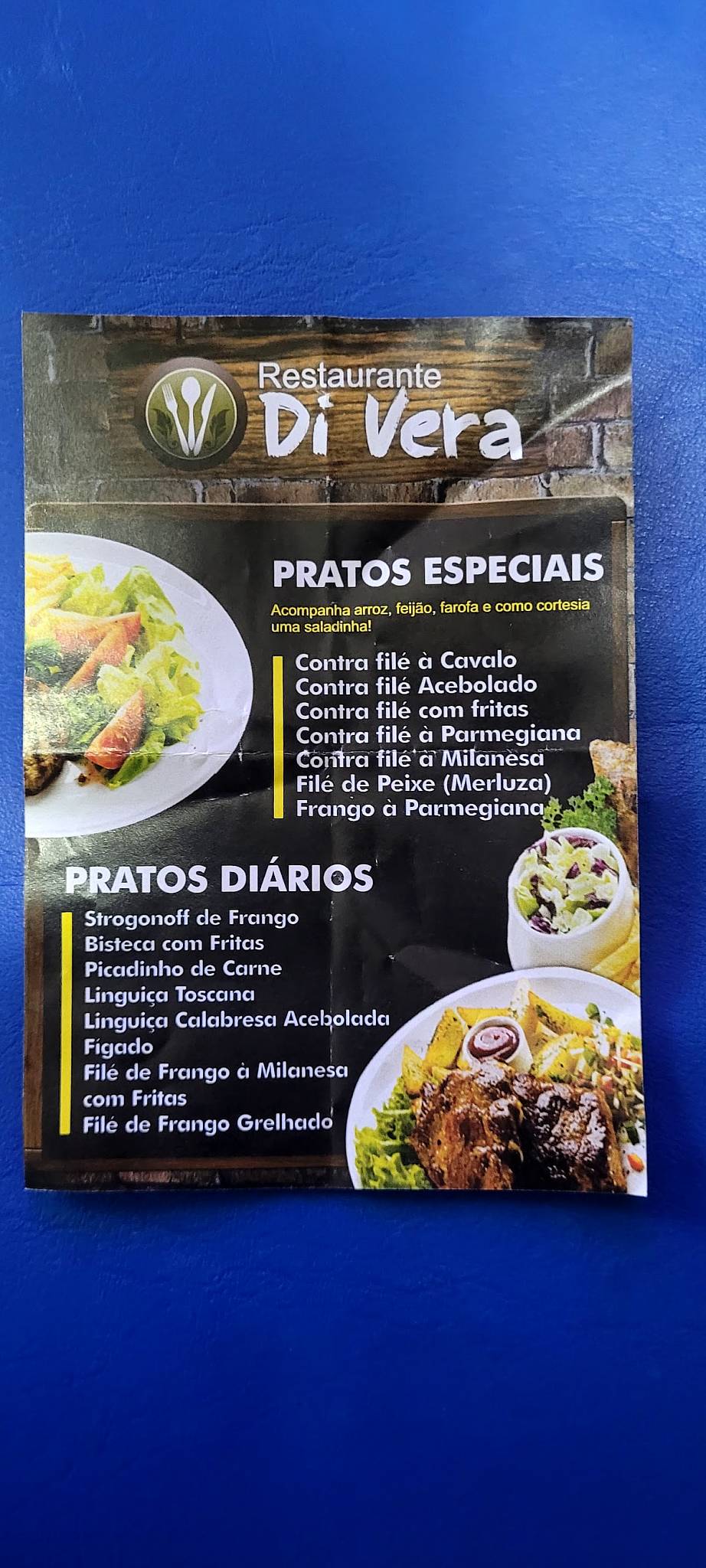 Restaurante Di Vera cardápio