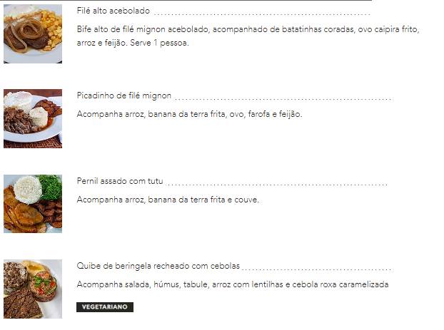 Restaurante Gisele Gastronomia Brasileira Peixes e Frutos do Mar Delivery cardápio