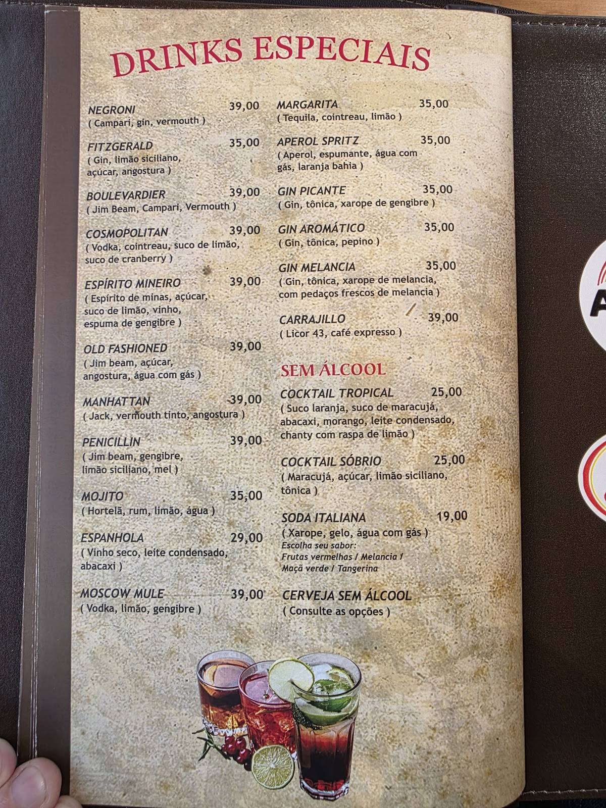 Graça Mineira cardápio