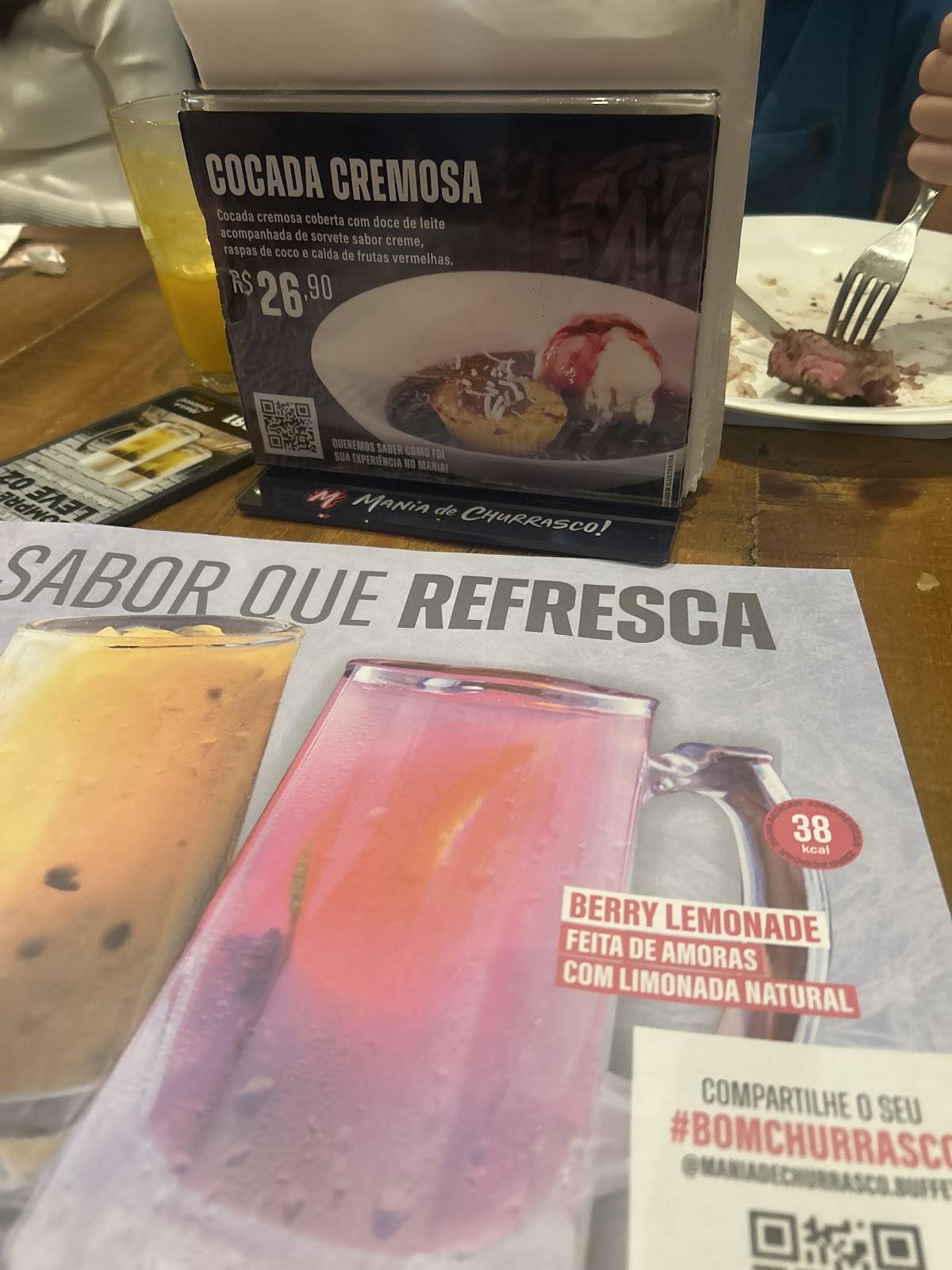 Restaurante Mania de Churrasco! Buffet & Pizza cardápio