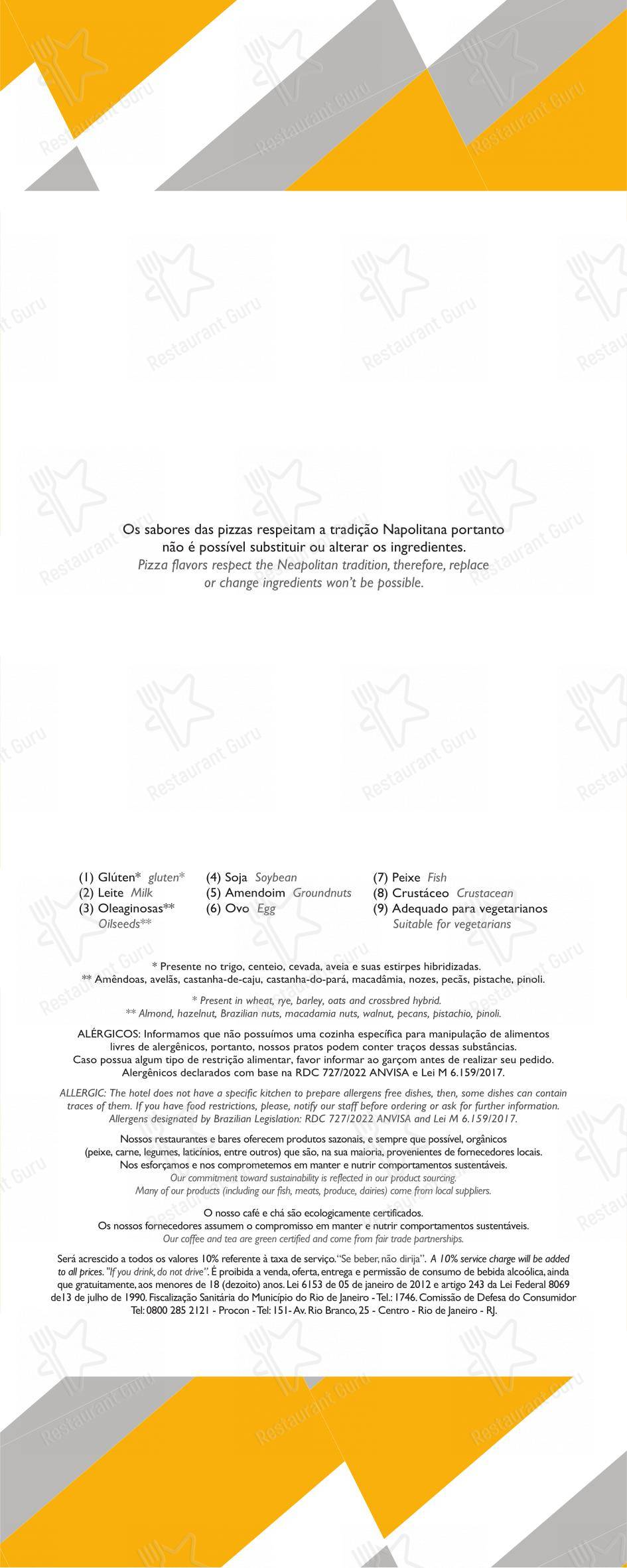 Restaurante Mee - (Copacabana Palace) - Menu bar