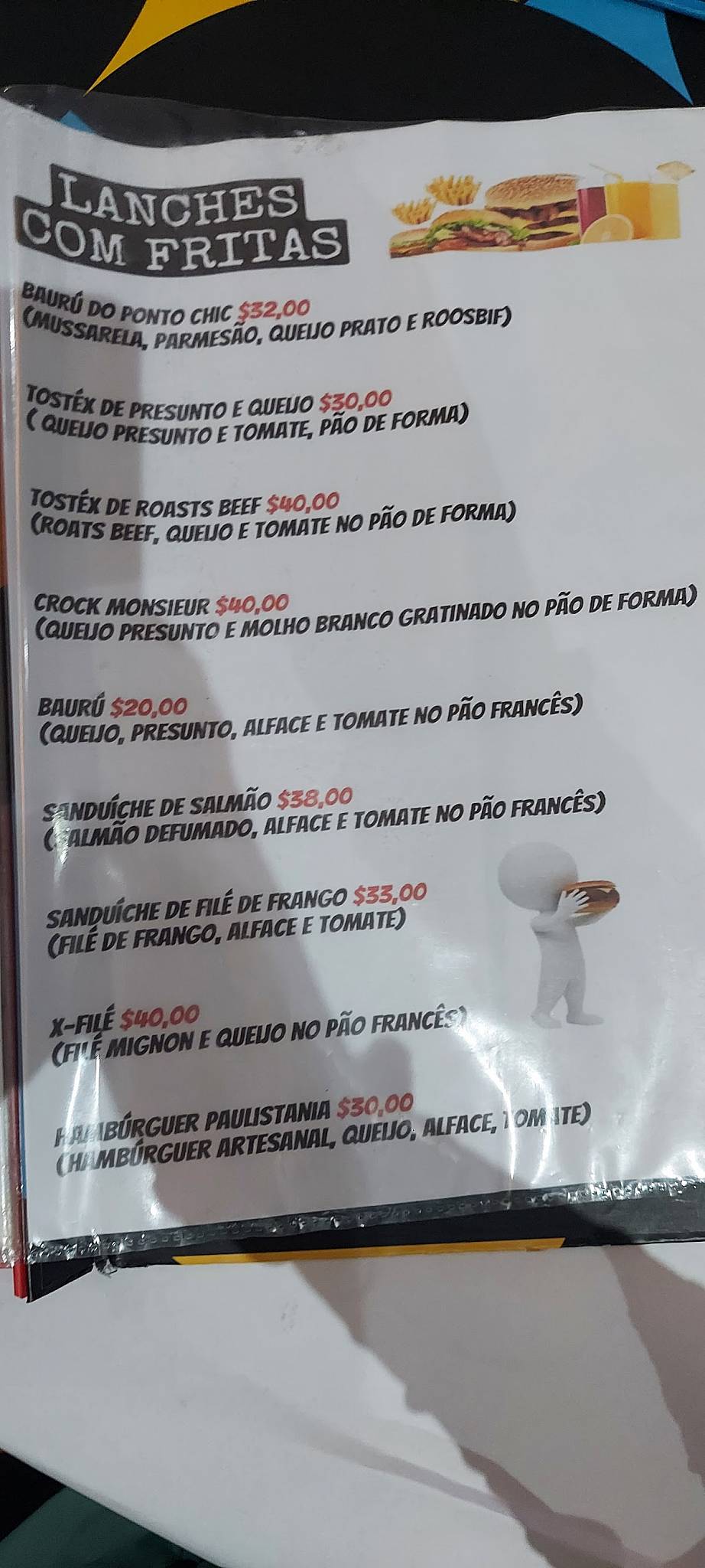 Paulistânia Café cardápio