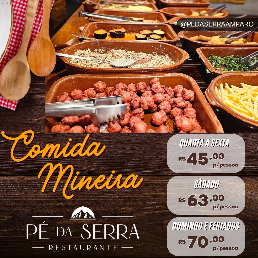 Restaurante Pé da Serra cardápio