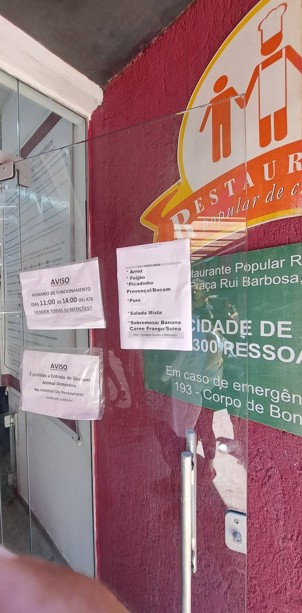 Restaurante Popular Matriz - Mercado Central cardápio