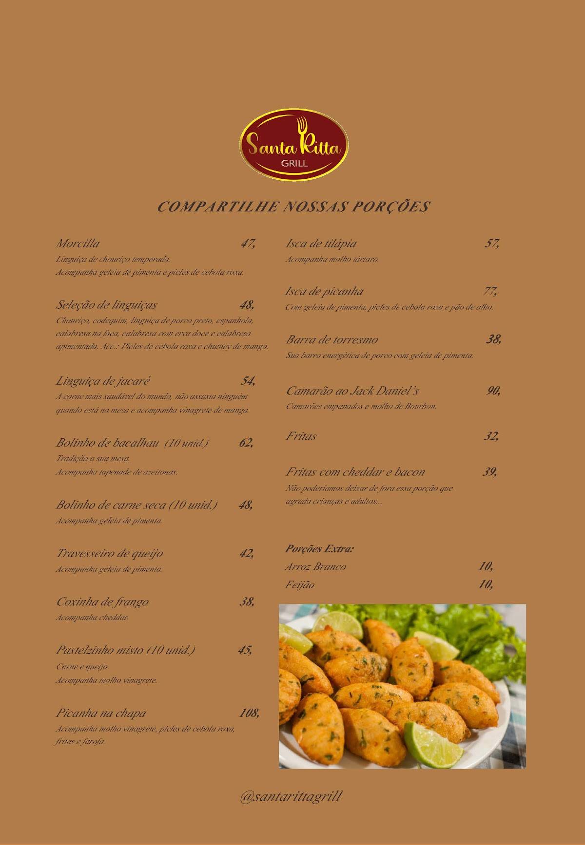 Restaurante Santa Ritta Grill cardápio