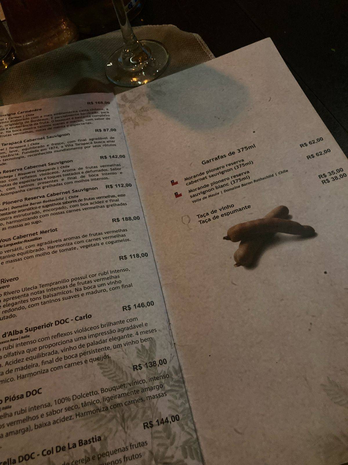 Restaurante Tamarindo cardápio