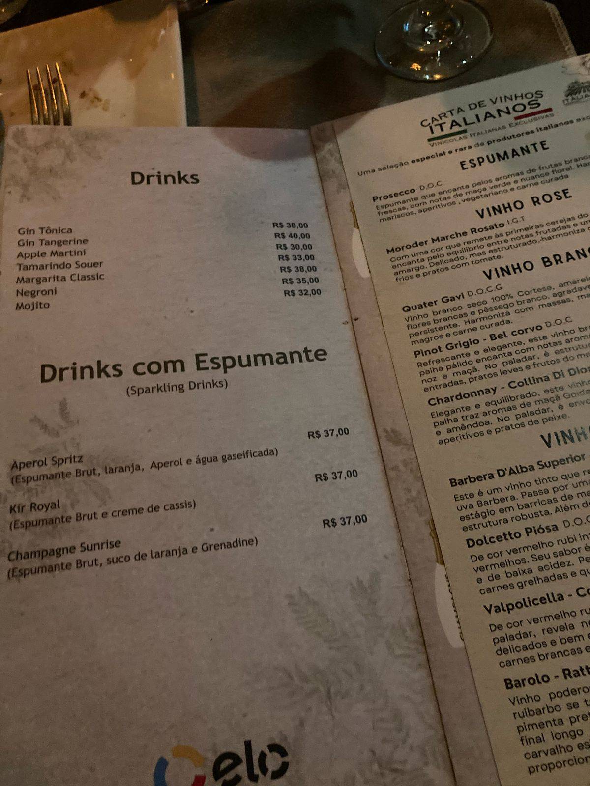 Restaurante Tamarindo cardápio