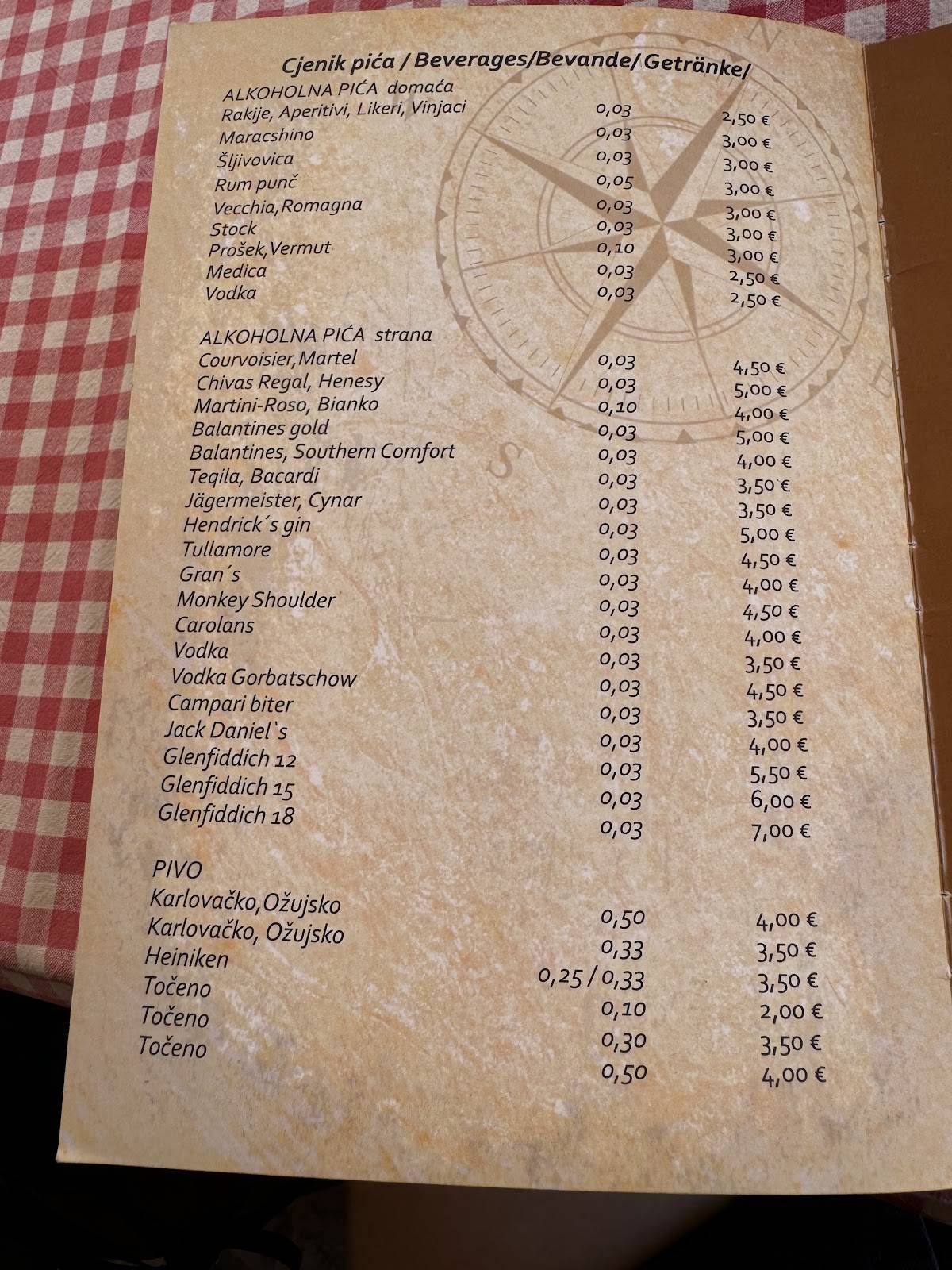 Menu di Restoran KONOBA MORE 