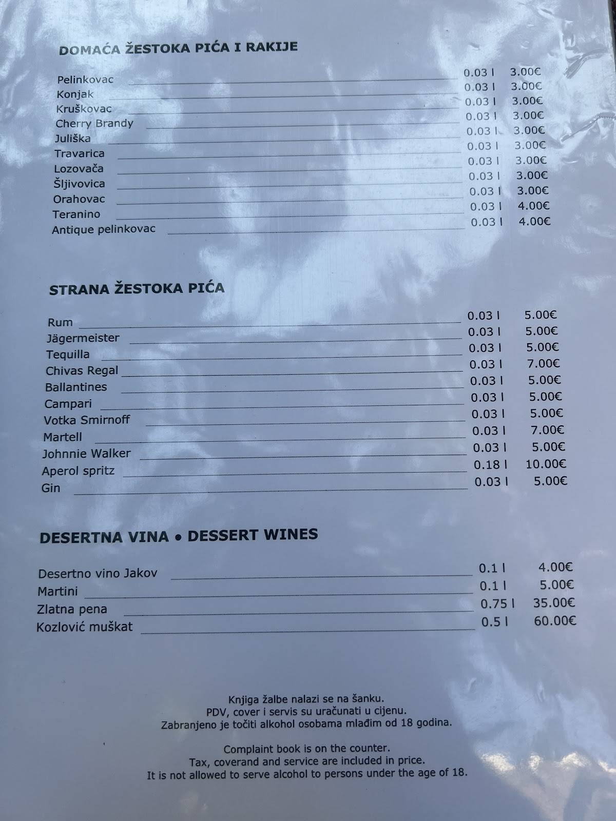 Menu di Restoran Lanterna 