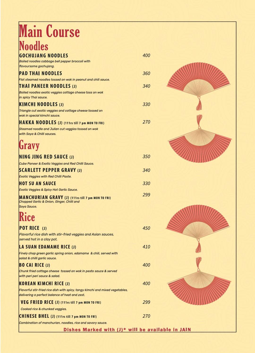 Restro Asia menu