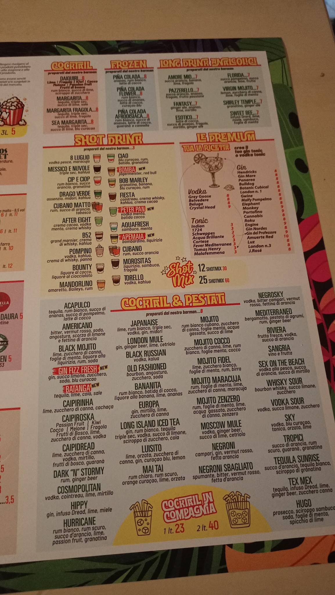 Menu di Dreadlocks 