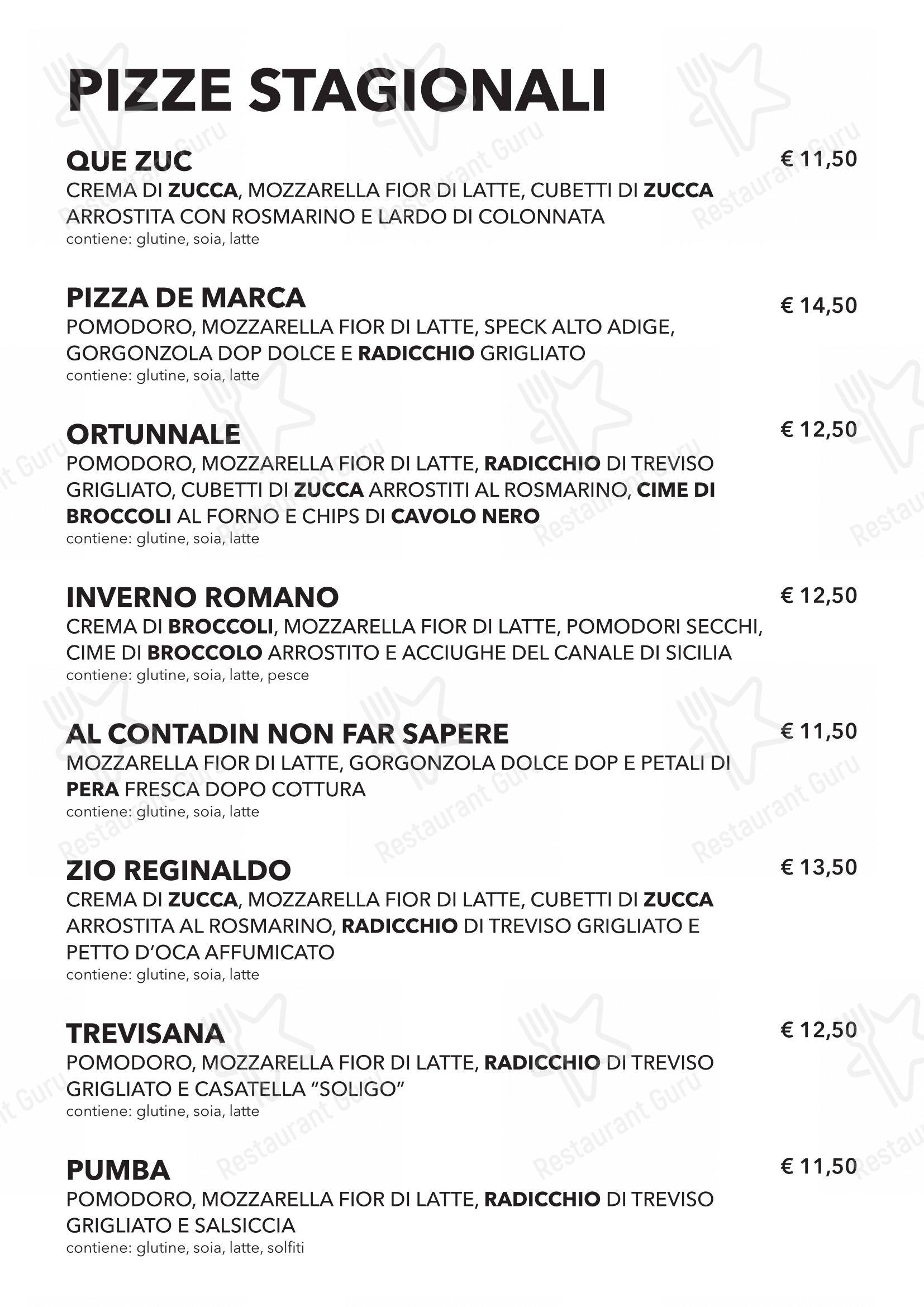 Rico'S 3 - La Forneria in Pieve di Soligo - Menu
