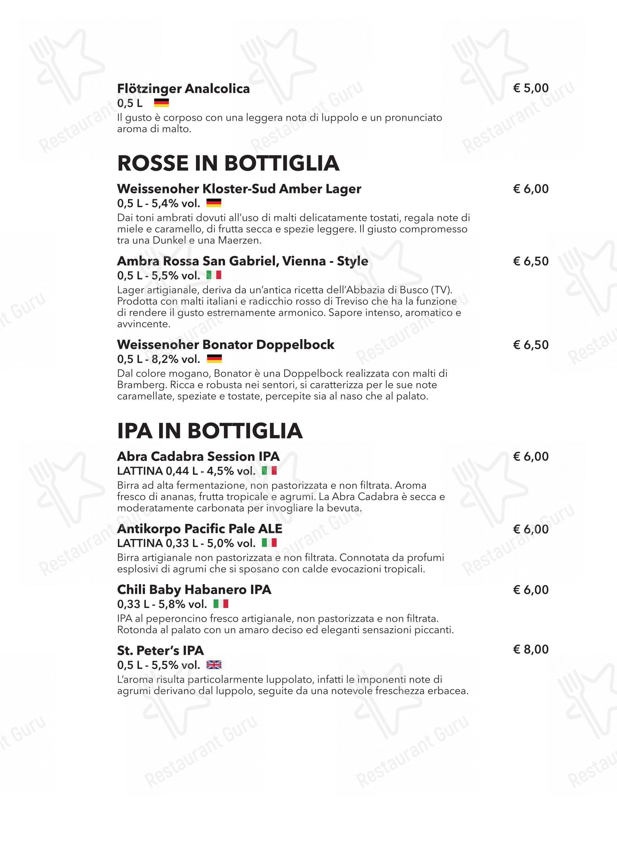 Menu per Rico'S 3 - La Forneria in Pieve di Soligo