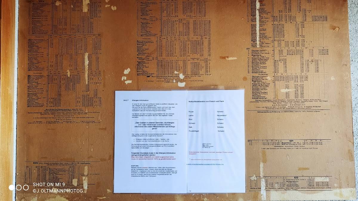 Menu di Restaurant Linde 