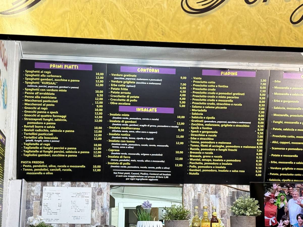 Menu di Del Kursaal 