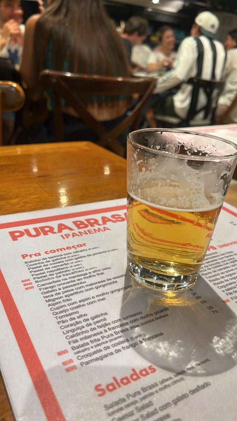 Pura Brasa Ipanema cardápio