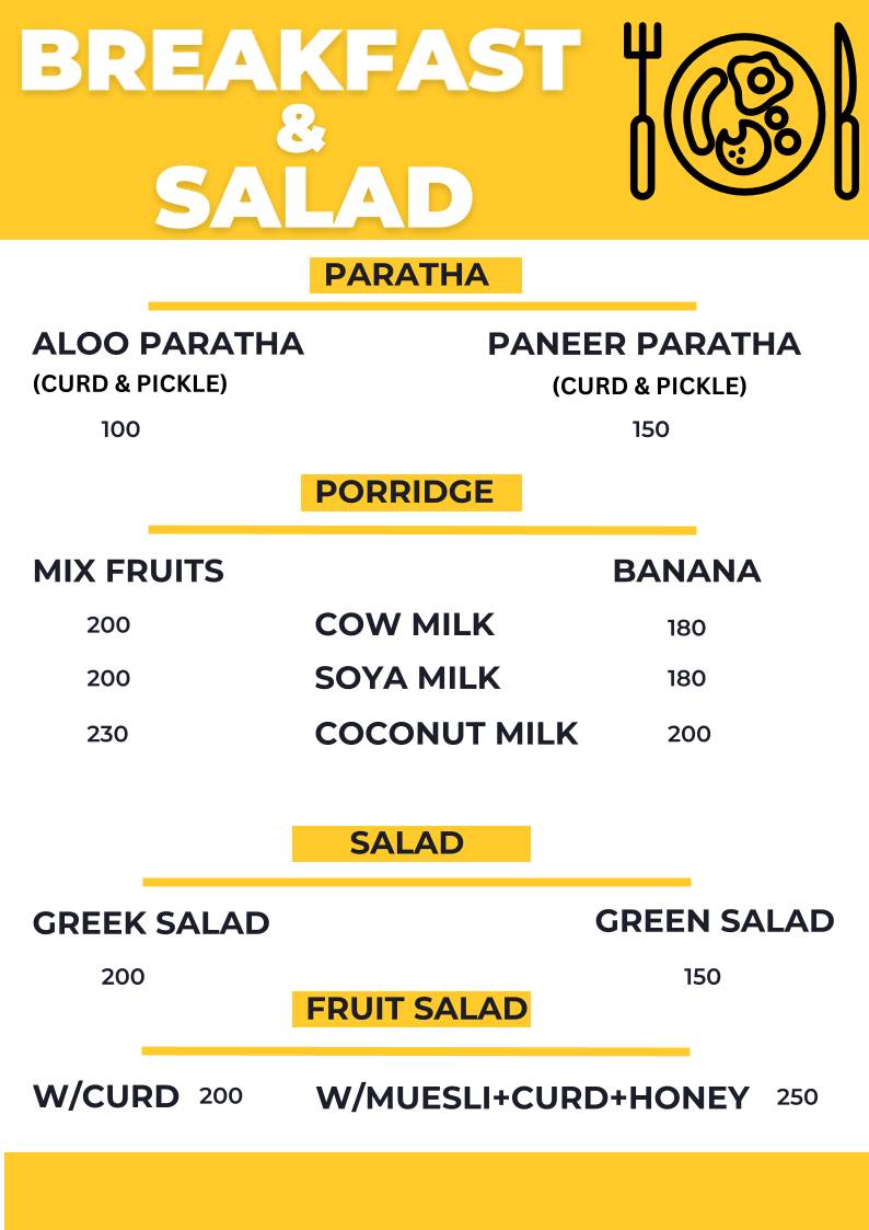 Om Shanti Shanti Cafe menu