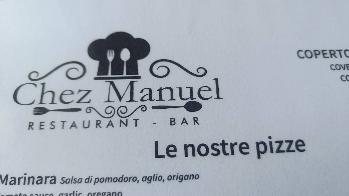 Menu di Ristorante Chez Manuel 