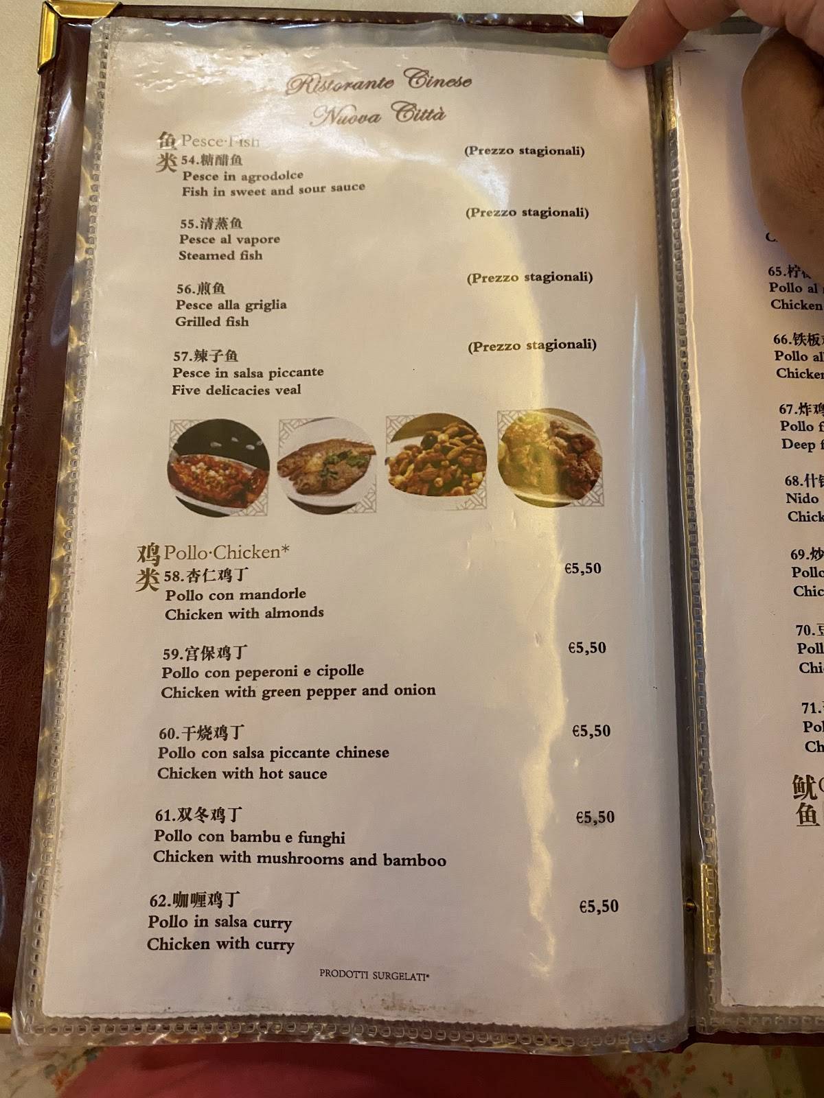 Menu di Ristorante Cinese Nuova Città 