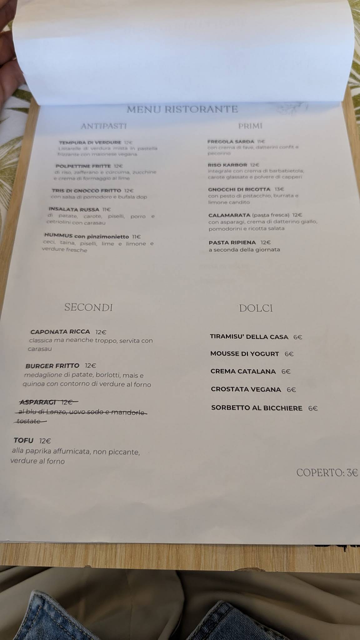 Menu di Ristorante Contorni E Dintorni 
