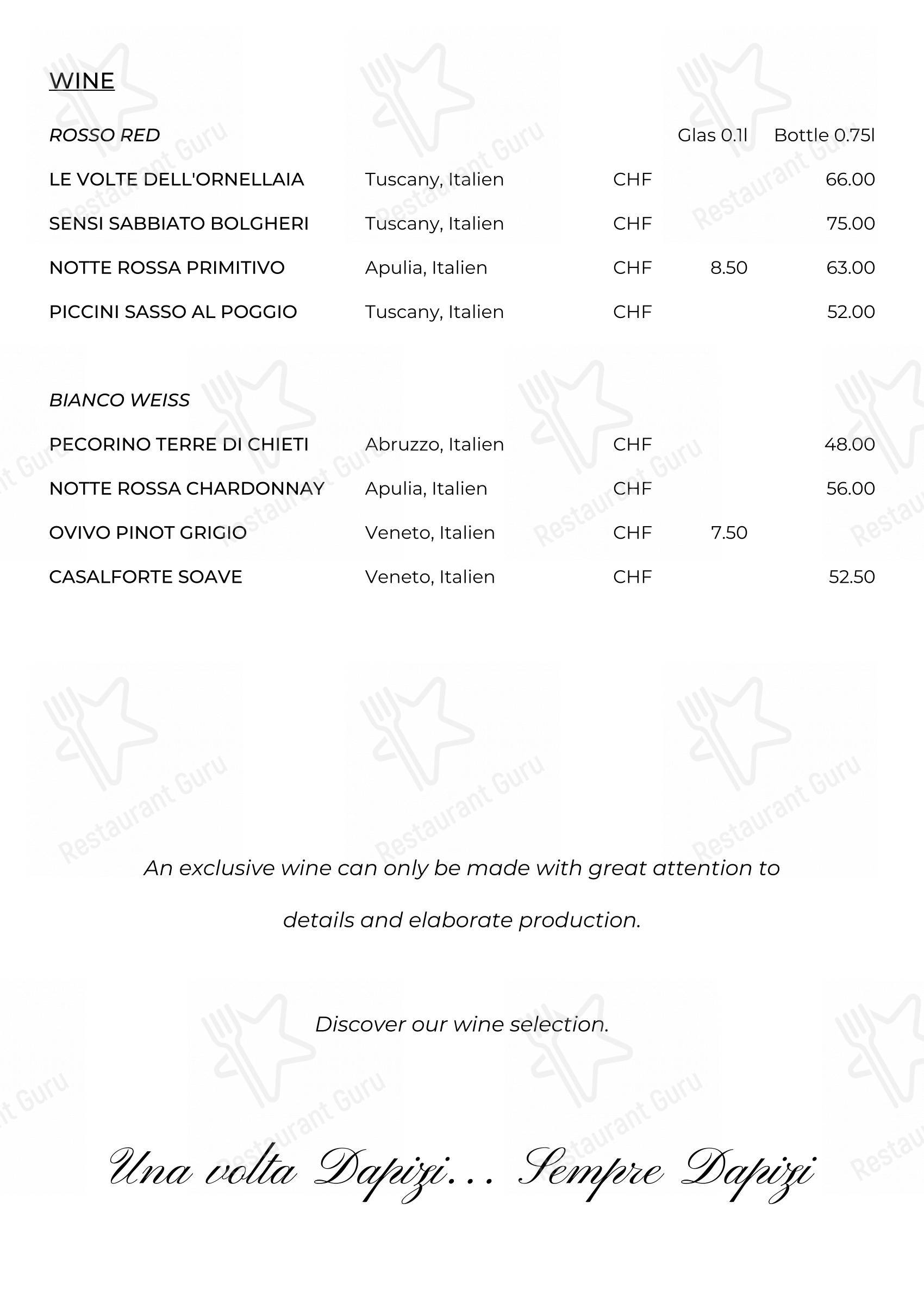 Menu per Ristorante DaPizi 2017 ristorante