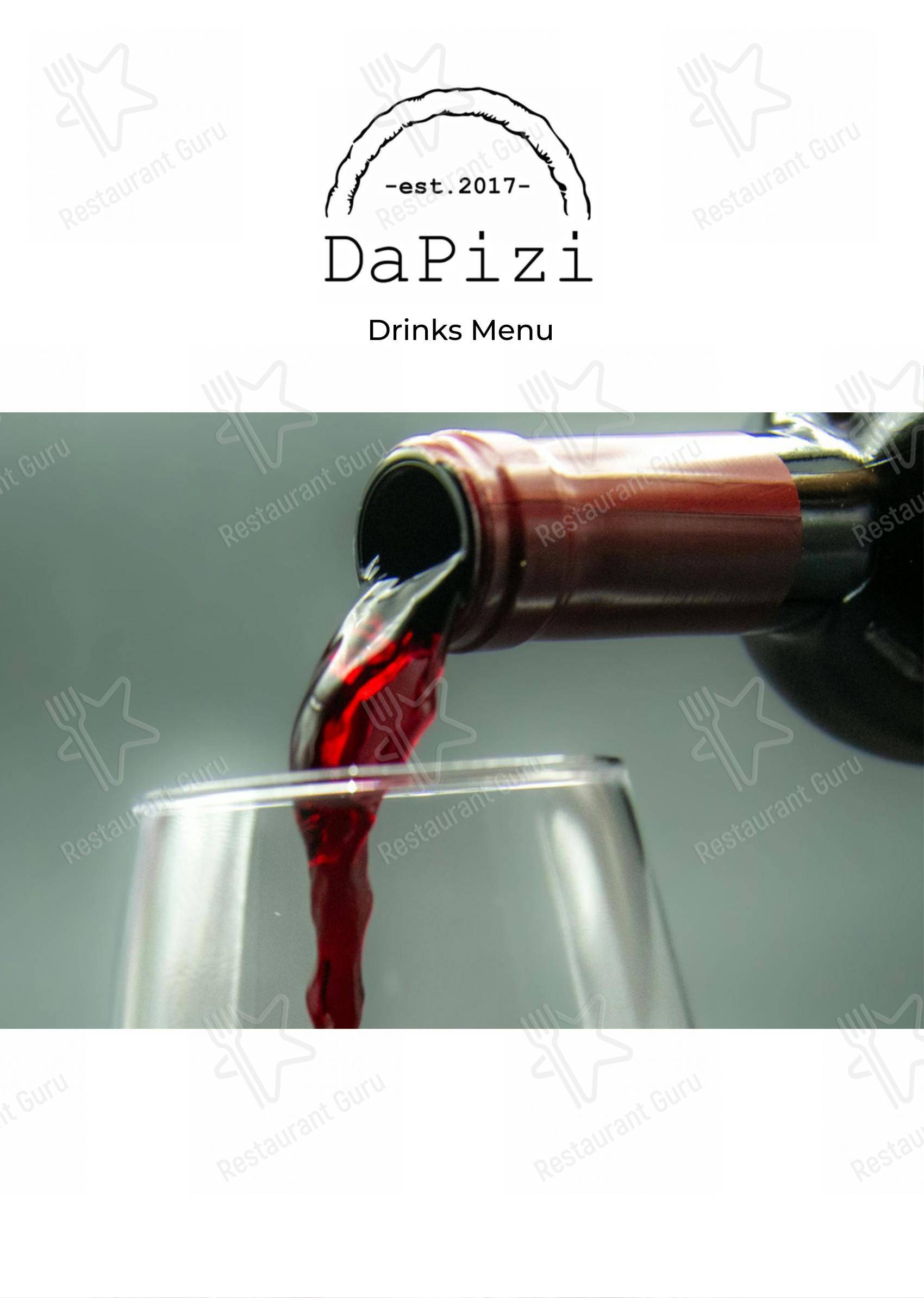 Menu di Ristorante DaPizi 2017 - Menu