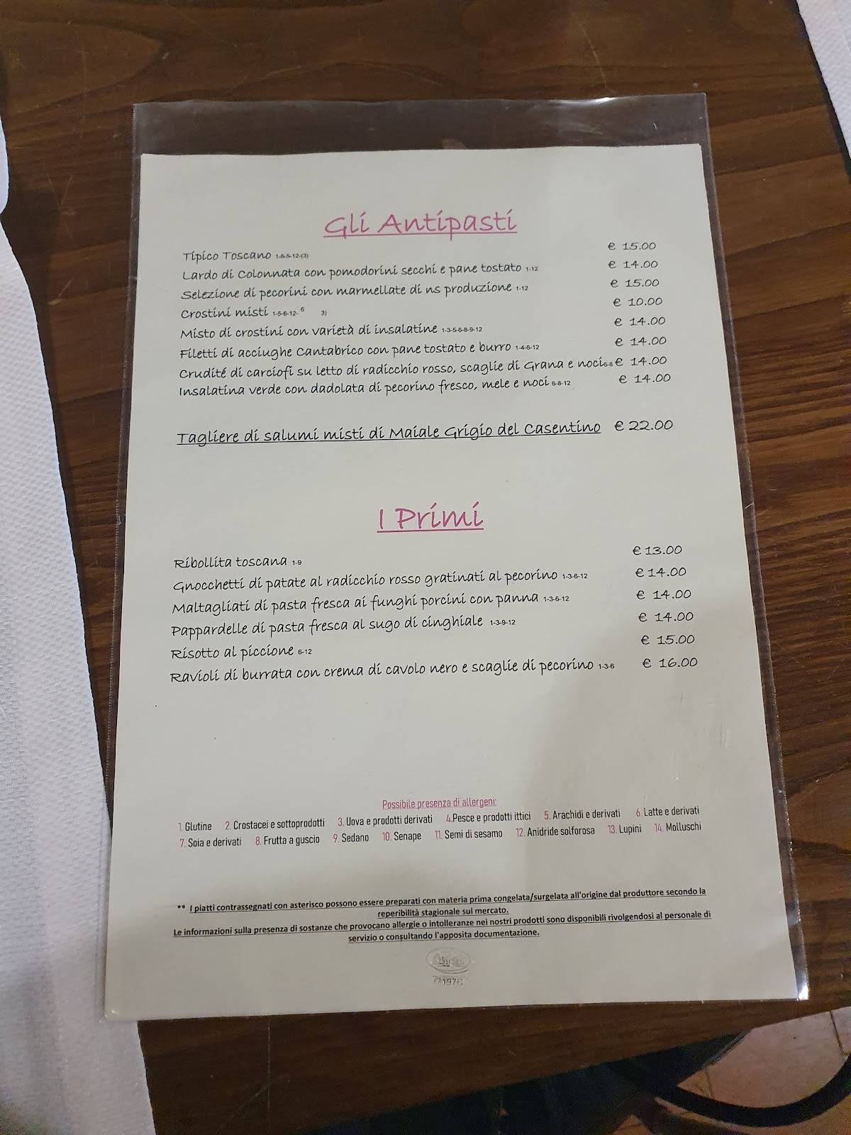 Menu di Ristorante Edy Più 