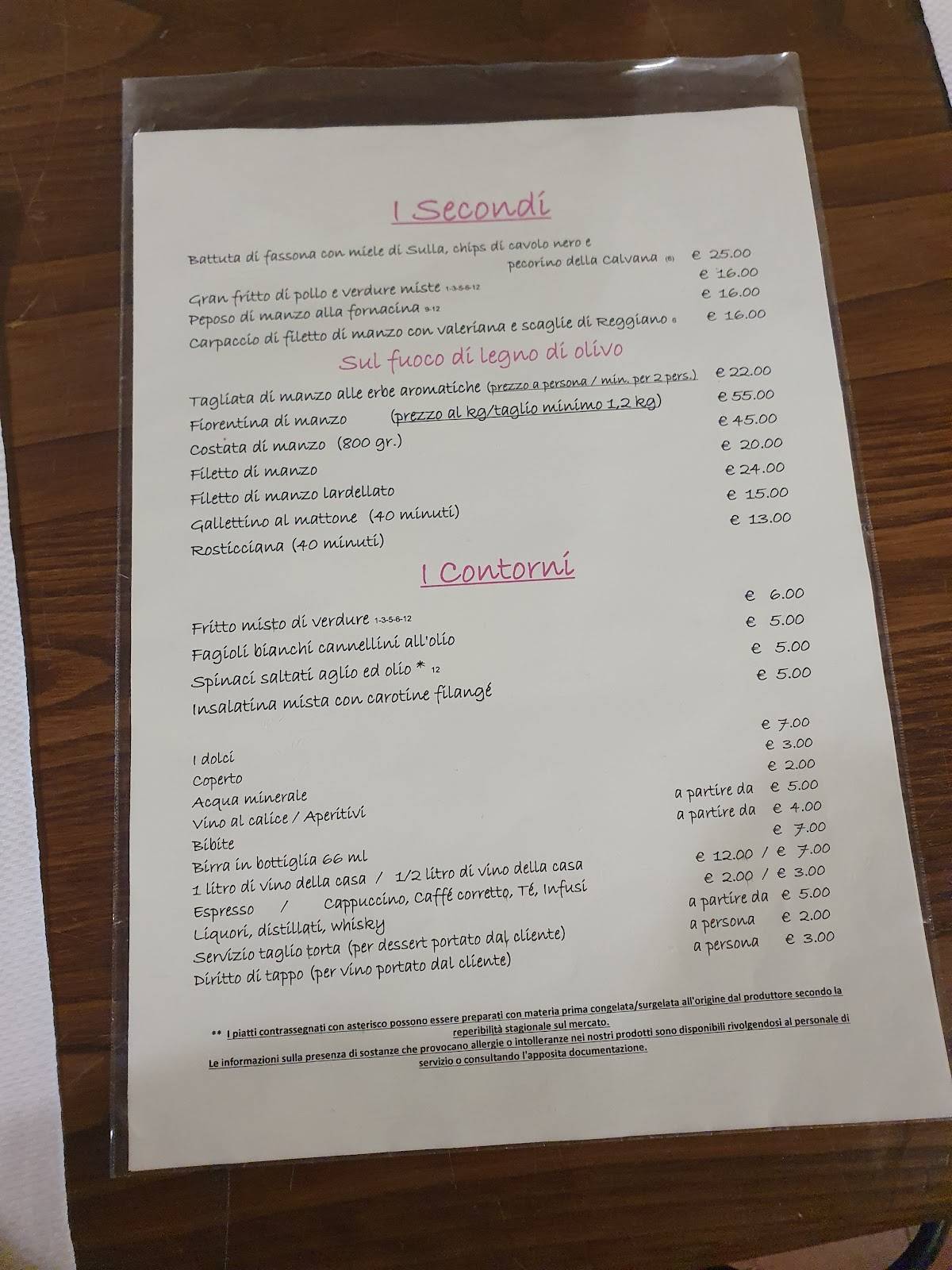 Menu di Ristorante Edy Più 