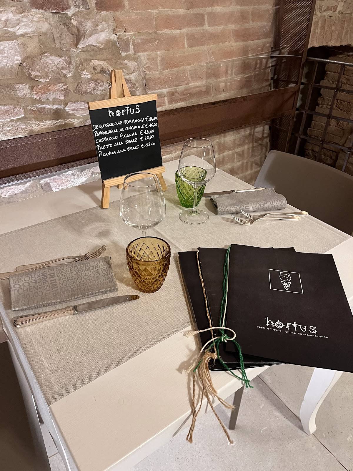 Menu di Ristorante Hortus 