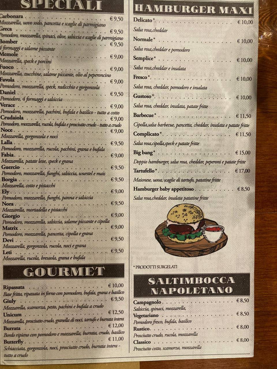 Menu di Ristorante Il Cucuzzaro 