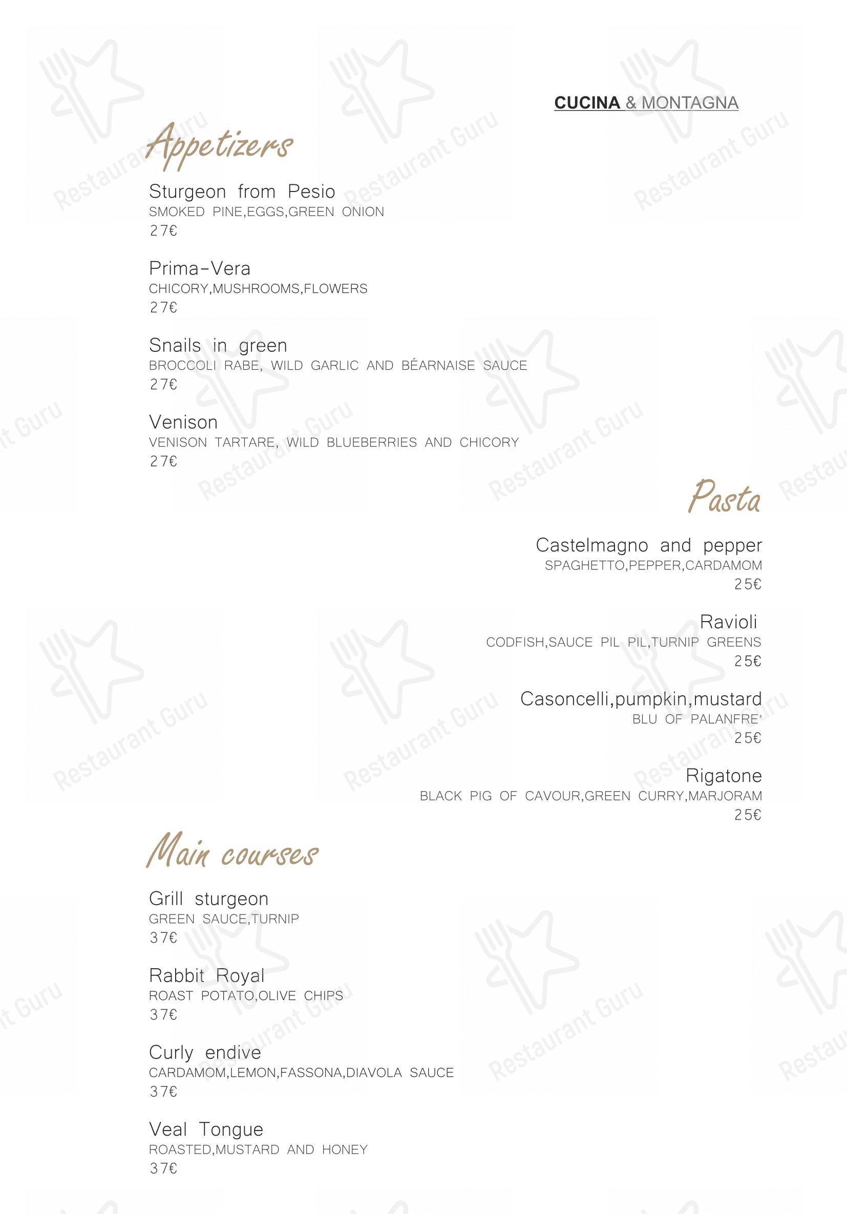 Menu per Ristorante Il Nazionale di Vernante ristorante