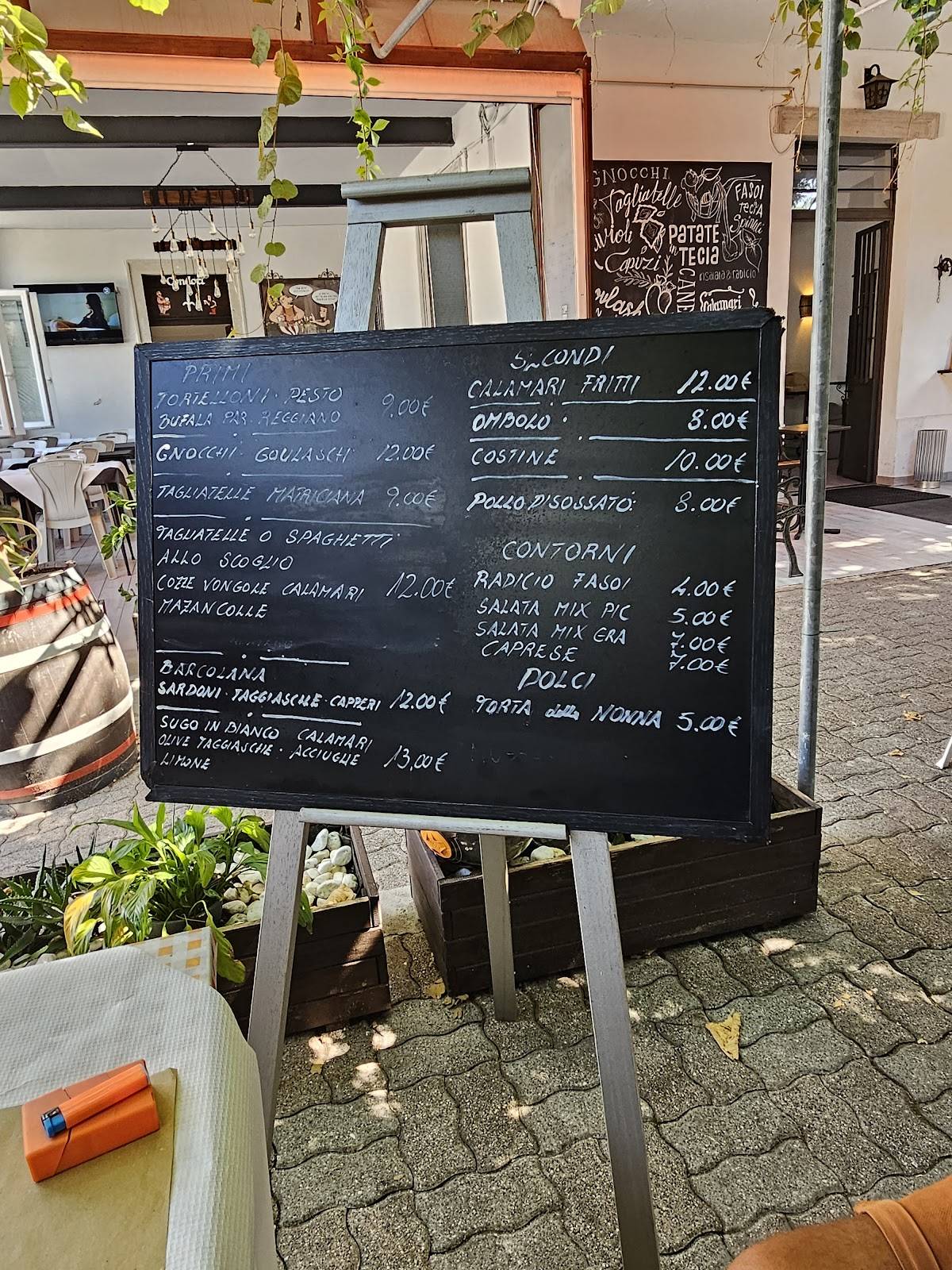 Menu di La Ghibla 