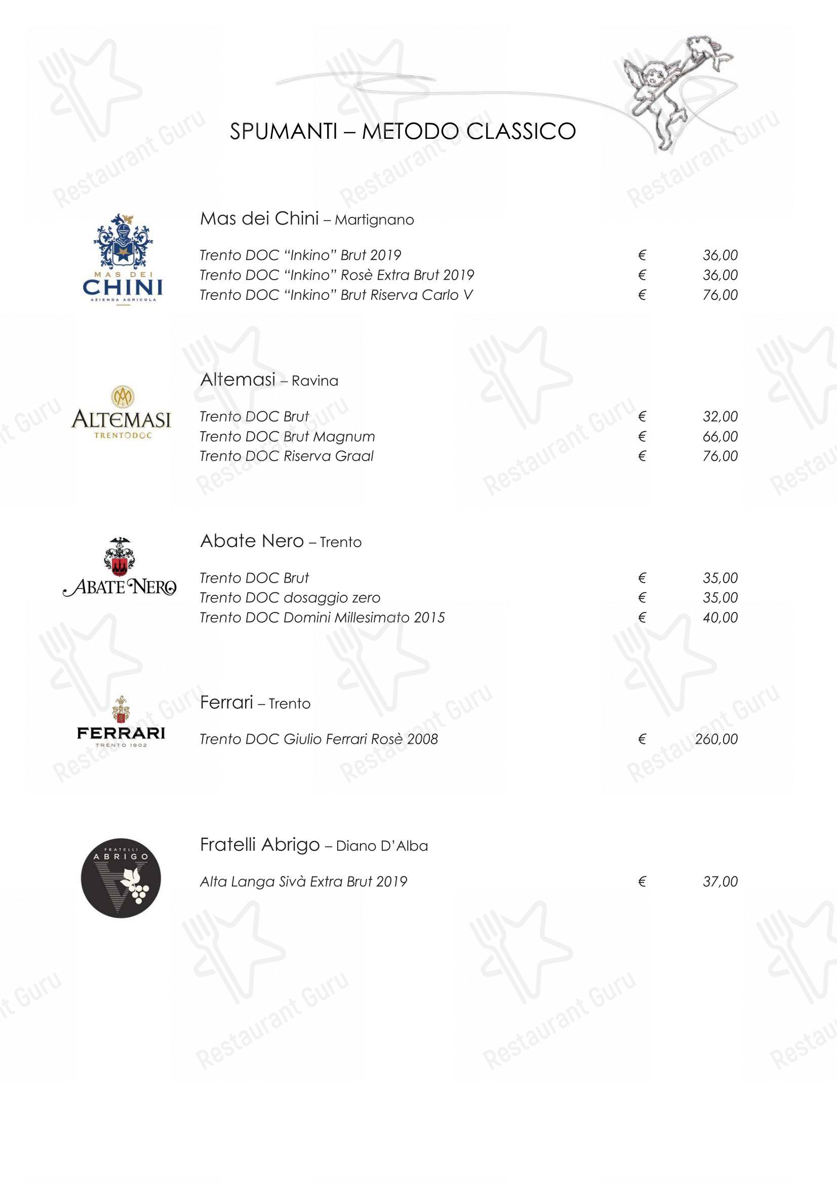 Ristorante Mare Divino in Dolo - Menu bar