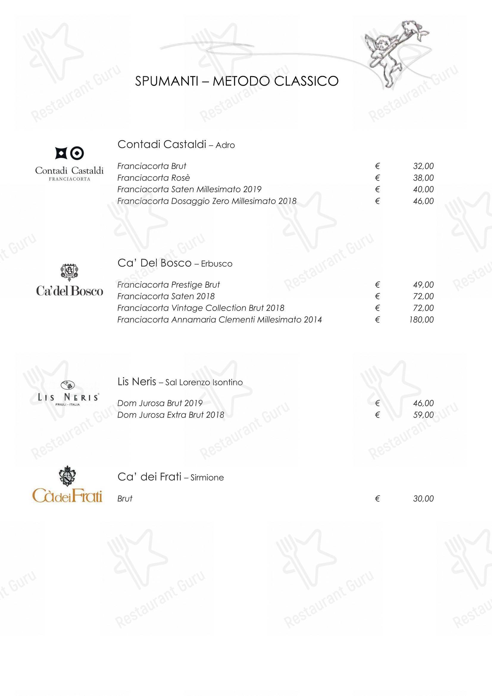 Menu bar per Ristorante Mare Divino in Dolo