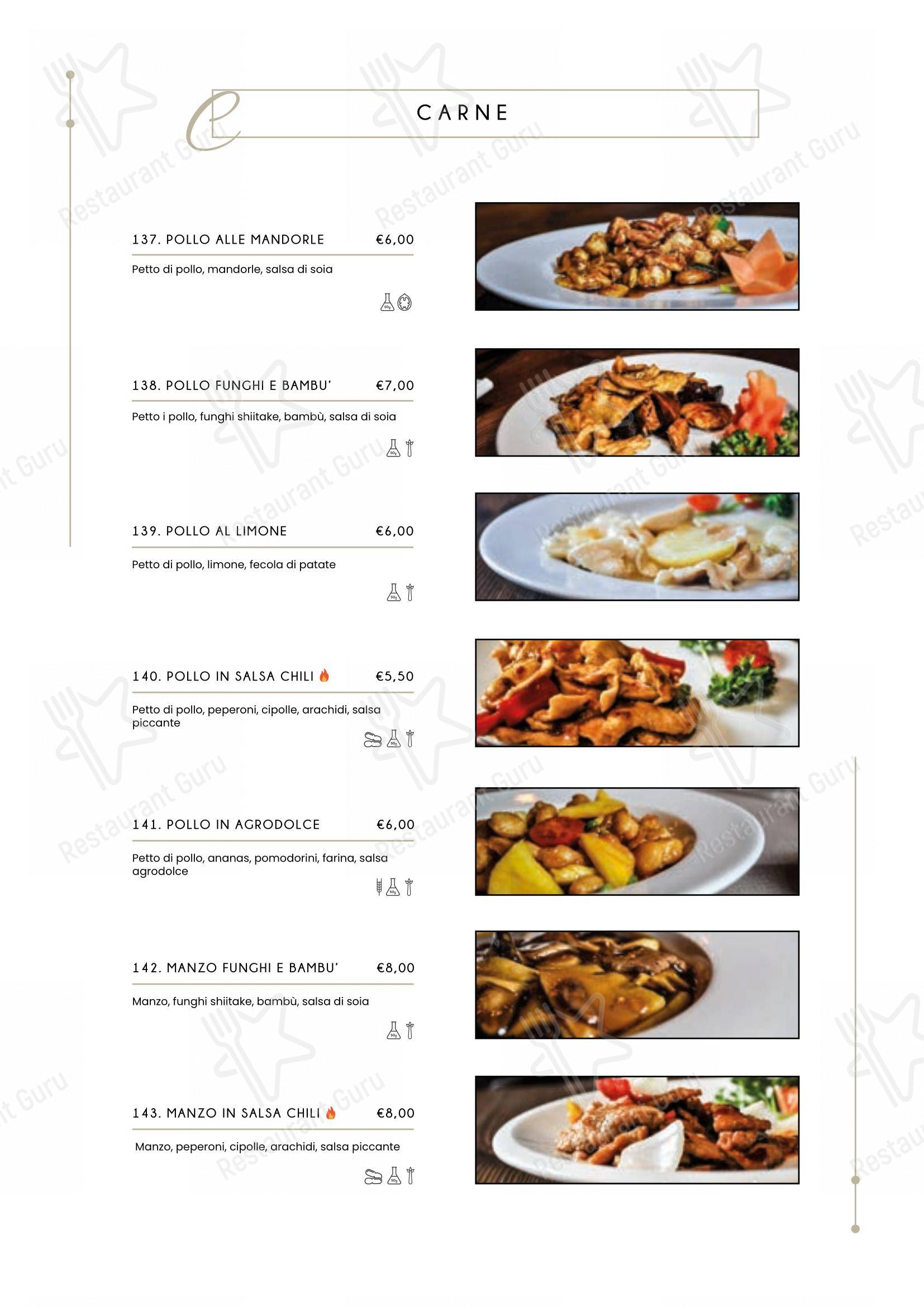 Ristorante Miyako in Bologna - Menu bar