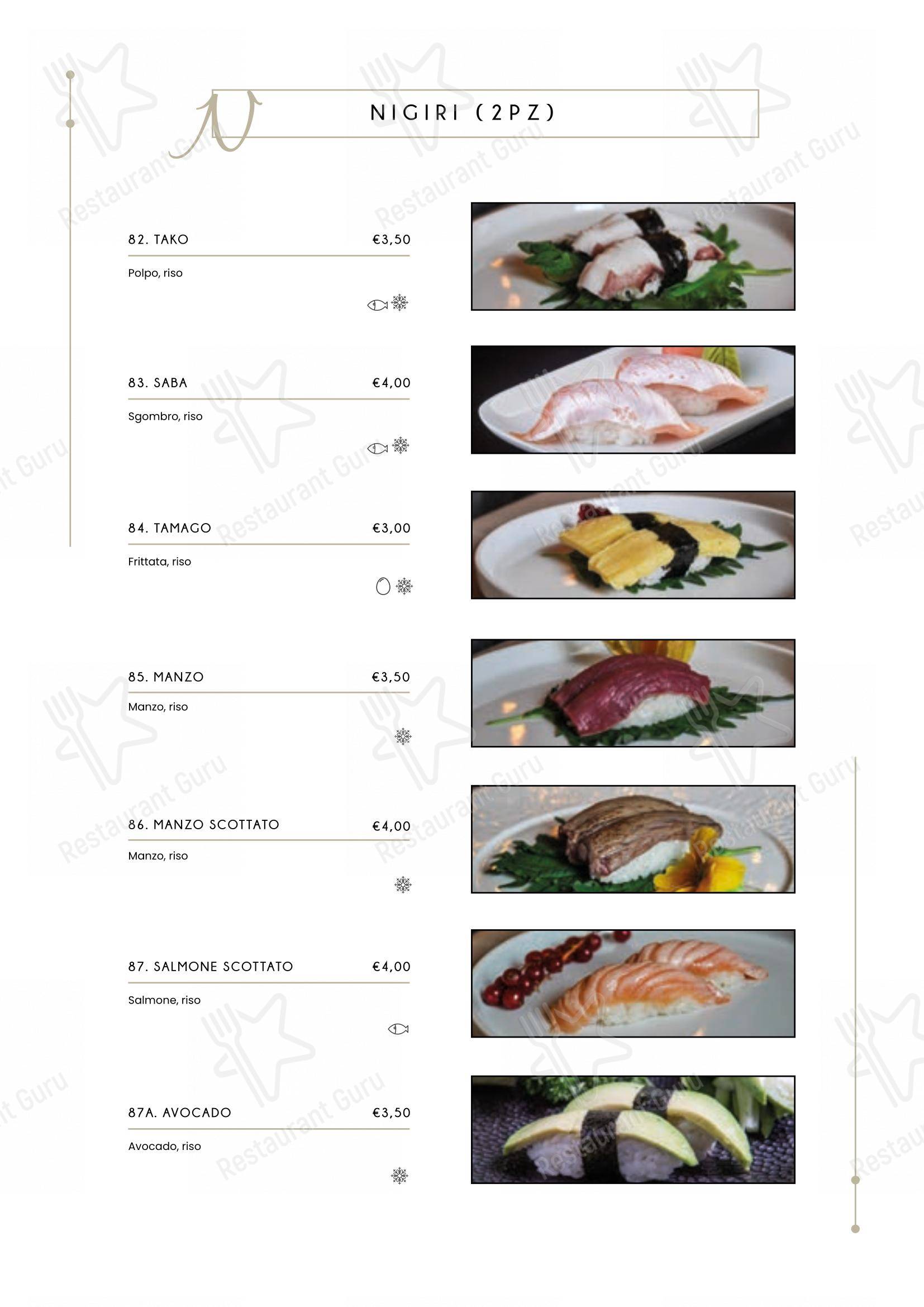 Menu per Ristorante Miyako in Bologna