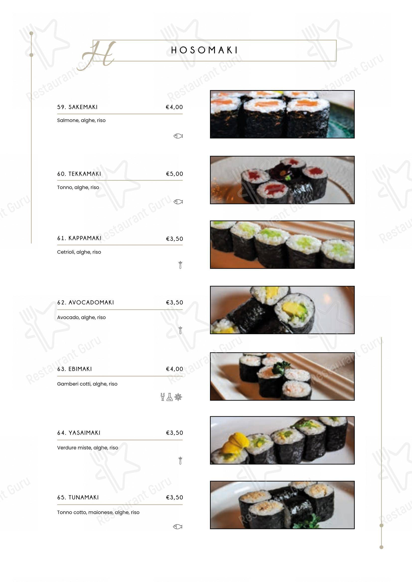 Menu di Ristorante Miyako - Menu bar