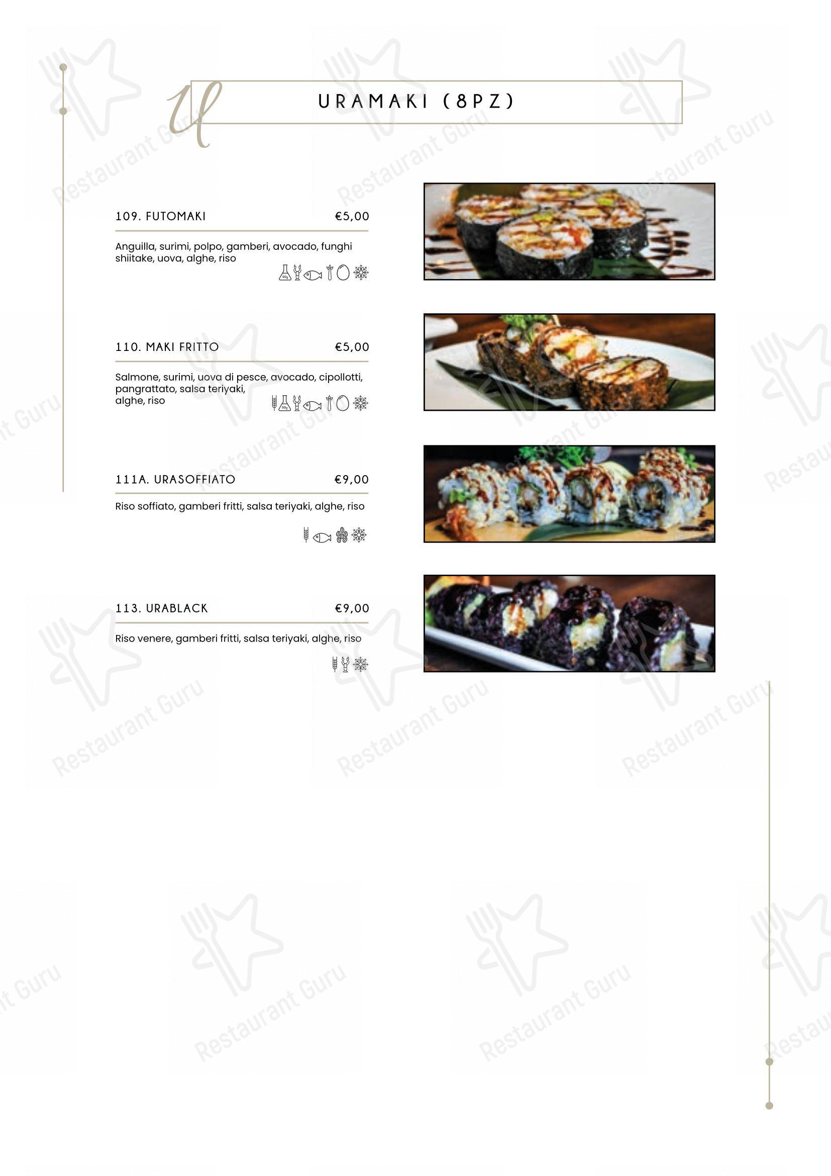 Menu di Ristorante Miyako - Menu bar