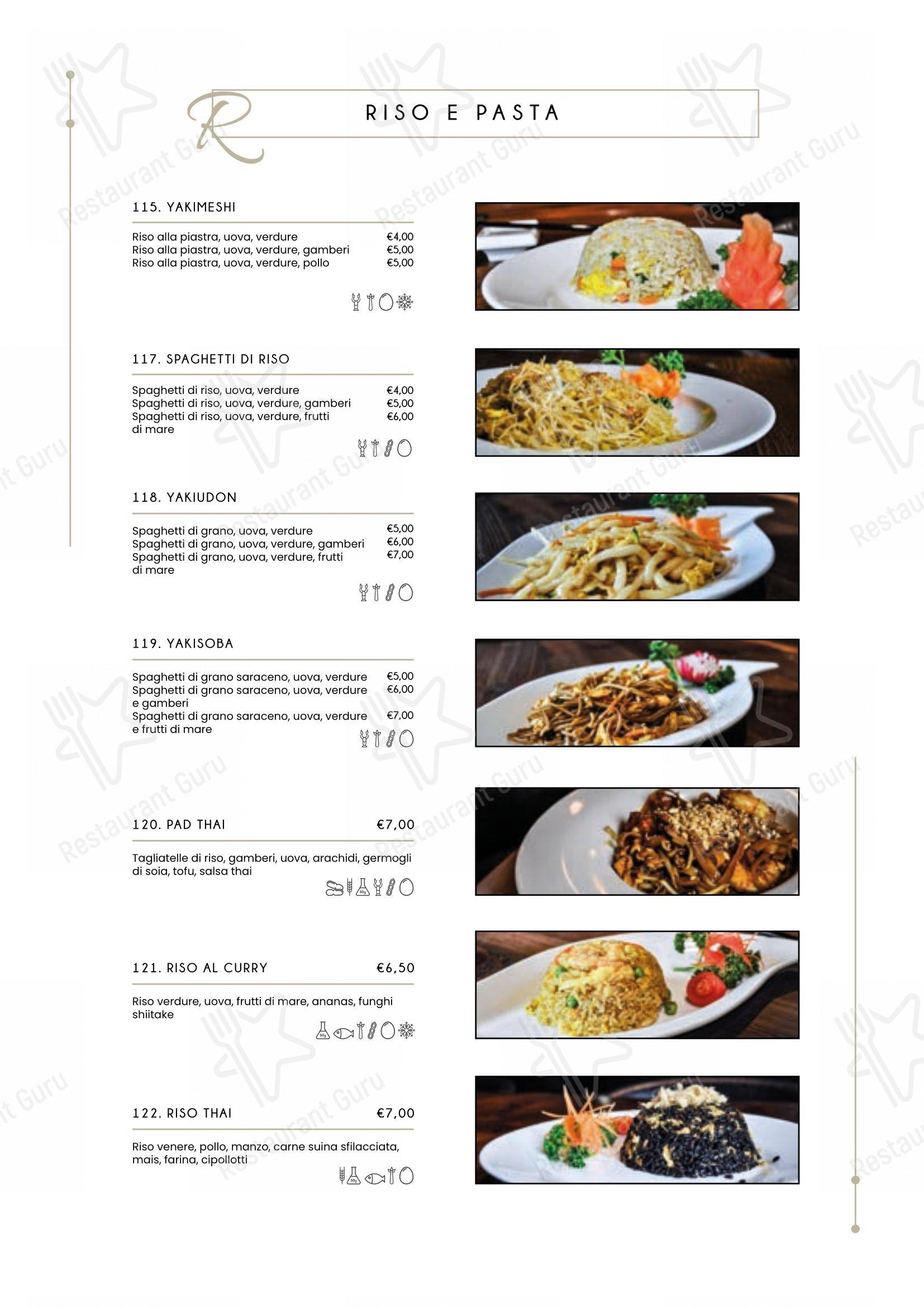 Menu per Ristorante Miyako in Bologna