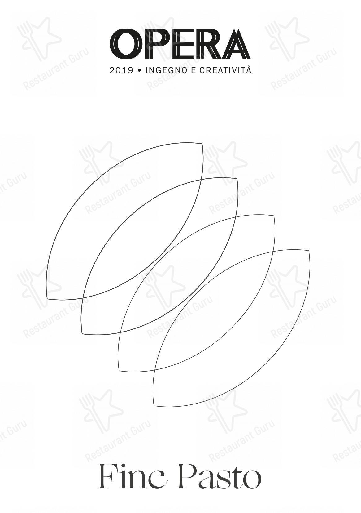 Ristorante Opera in Torino - Takeaway Menu