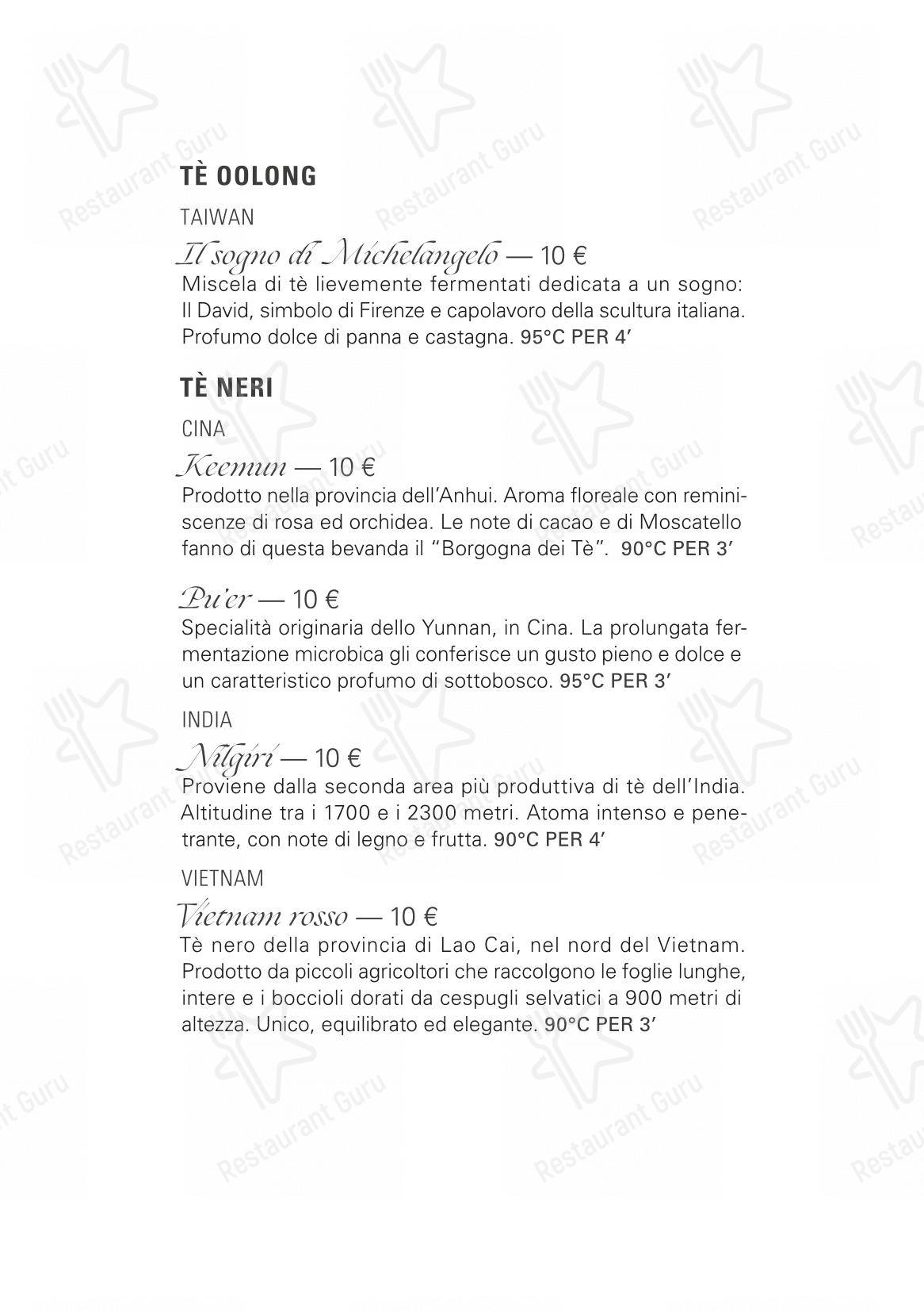 Menu di Ristorante Opera - Lunch Menu